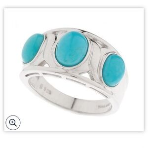Sterling Silver and Turquoise Women's Ring